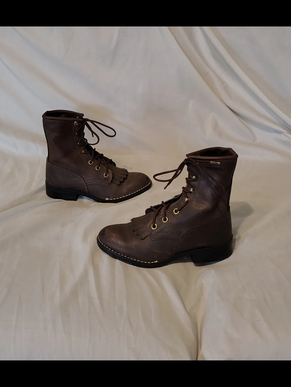 Girls Size 13 Vintage Western Roper Riding Cowboy Boots